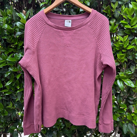 The North Face Chabot Crew Long-Sleeve Shirt Women's X-Large Waffle-Knit Thermal - Picture 1 of 4